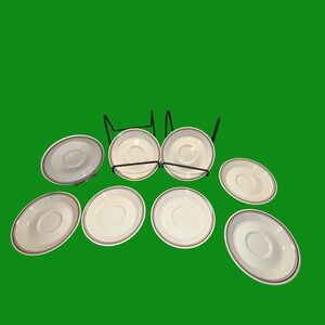 corning ware Corelle abundance pattern saucers set of 8